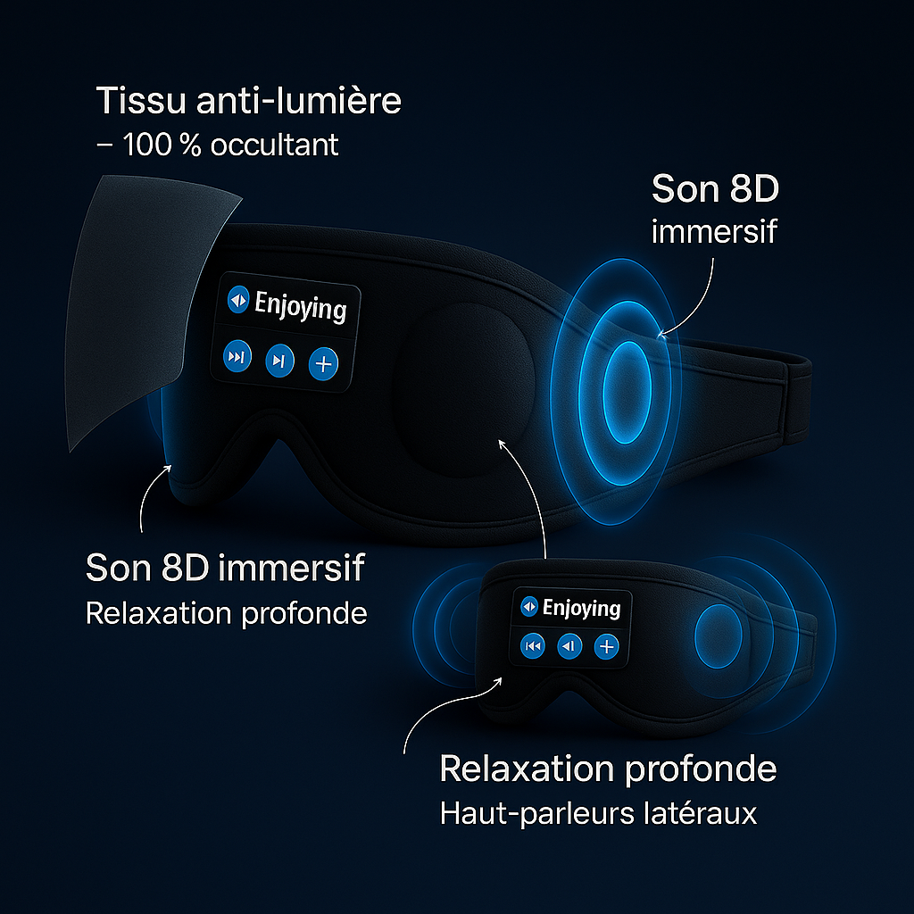 Casque de sommeil NuitZen 8D bluetooth